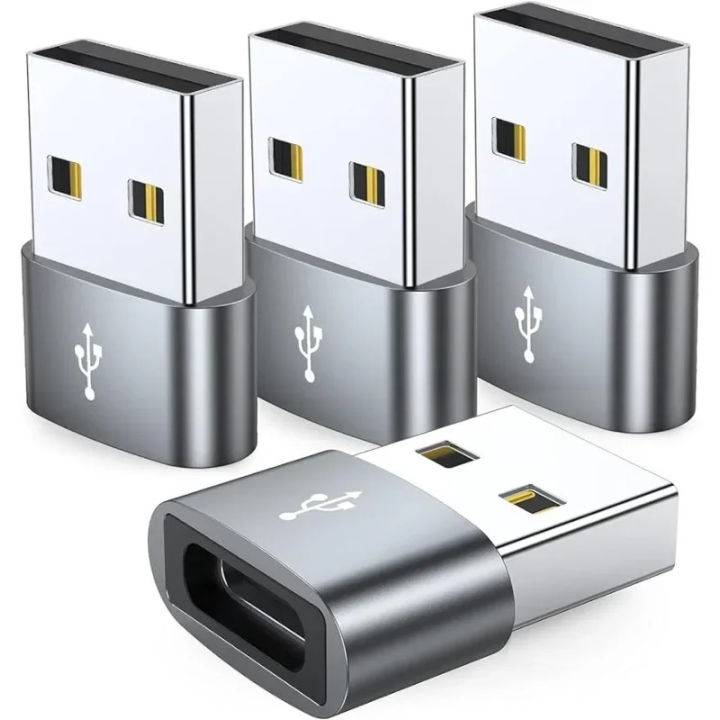4/5Pack USBC Female to USB Male Adapter Type C to USB A Charger Cable Converter,Compatible with iPhone iPad Pixel