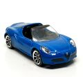 Alfa Romeo 4C Spider Metallic Blue (Better than Hot Wheels) Diecast Model Car. 