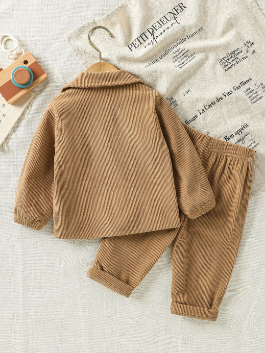 Baby%20Clothing%20Solid%20Set%202025%20Autumn%20Winter%20New%20Baby%20Boy's%20Long%20Sleeve%20Suit%20Shirt%20Coat+Pant%20Cool%203-24M%20Two-piece%20ClothesSet%20-%20Image%203
