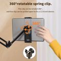 Tablet Holder for Bed with 90cm Metal Arm 360° Rotating Bed Tablet Mount Stand For iPad Stand 4.5~11 Inch Phone Tablet Bracket.