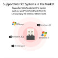 300Mbps USB WiFi Adapter Wireless Network Lan Card 2.4Ghz WiFi6 Receiver Dongle 802.11ax For PC Laptop Win 7 8 10 11 Drive Free. 