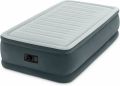 INTEX DURA-BEAM DELUXE DOUBLE AIRBED WITH ELECTRIC AIR PUMP (60" X 80" X 18") FIBER-TECH TECHNOLOGY. 