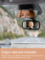 1PC & 2PC Clip-On Baby Car Mirror | Shatterproof Rear View Mirror for Rear-Facing Infant, Secure for Bumpy Rides.