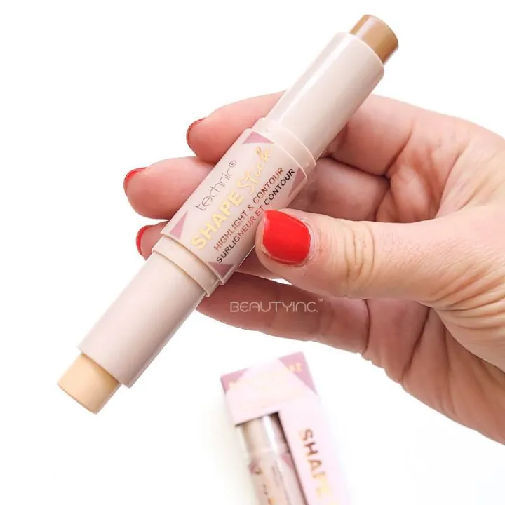 Technic%20Shape%20Stick%202-in-%201%20Highlighter%20and%20Contour%20Stick%20Waterproof%20Contouring%20Bronzer%20Highlighters%20Stick%20Nose%20Shadow%20Blusher%20Corrector%20Face%20Makeup%20Cosmetics%20Creamy%20Blendable%20Formula%20Light%20Medium%20and%20Deep%20Shade%20Snatch%20and%20Chizzle%20Face%20Defining%20Stick%20-%20Image%203