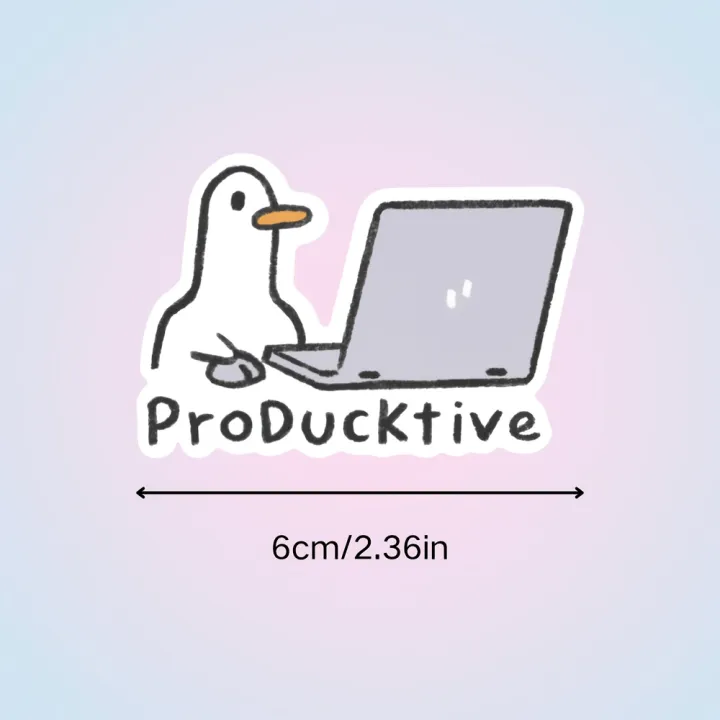 2pcs%20Cute%20Goose%20Laptop%20Stickers%20Removable%20Laptop%20Decals%20Waterproof%20Stickers%20Notebook%20Computer%20Decoration%20%20for%20Adults%20-%20Image%205