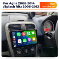 Android 14 Car Radio For OPEL Agila SUZUKI Splash Ritz 2008-2014 Multimedia Video Player Autoradio Wireless Carplay Android Auto. 