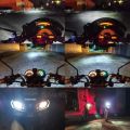 Bike Led Headlight Bulb M6 Headlight Lamp with Flasher 3 in 1 Modes for Motorcycle Universal. 