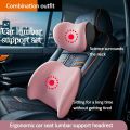 Universal Car Headrest Neck Support Pillow, Memory Foam Seat Cushion, Lumbar Back Cushion, Four-Season Neck Pillow for All Cars.