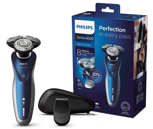 Philips shaver series 8000, s8980 wet and dry shaver , for body and beard made in netherlands