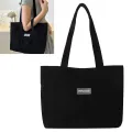 Women Corduroy Tote Bag with Pockets Compartments Large Capacity Shoulder Bags Casual Shopping Bag Handbags for School Work. 