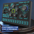 SX91 Sound Card USB Sound Mixer Professional Audio Mixing Console Amplifier For Live Sing PC Computer Laptop Cellphone.