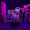 Japanese Anime Jujutsu Kaisen Led Acrylic Stand Satoru Gojo Ryomen Sukuna Fushiguro Megumi Action Figure For Kids Room Lightting. 