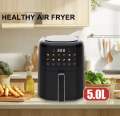 Famous Air Fryer With Led Display Touch Control-5 Litre Free Spatula And Gloves. 