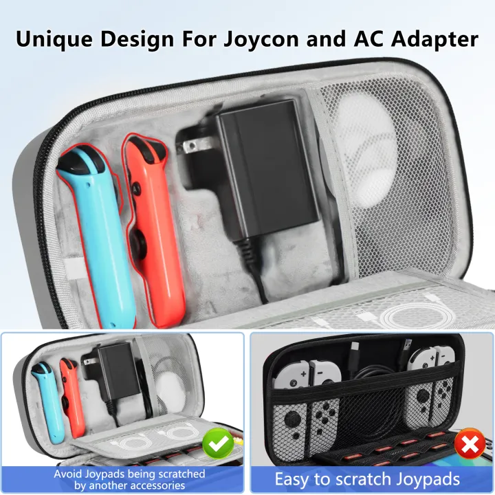 Carrying%20Case%20Compatible%20with%20Switch/OLED%20-%20For%20Console%20&%20Accessories%20Portable%20Hard%20Shell%20Pouch%20Carrying%20Travel%20Bag%20-%20Image%202