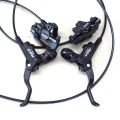 RSX Bicycle Hydraulic Disc Brake Front Rear Calipers Set Mountain Bike Cycling Left Right Brake Lever Kit Bicycle Accessories. 