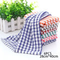 6PCS Cotton Kitchen Towel Absorbent Clean Dish Towels Kichen Cleaning Supplies. 