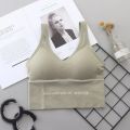 Padded Sports Bra Workout Crop Top For Girls. 