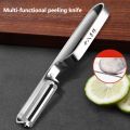 Kitchen Vegetable Peeler Stainless Steel Double-Head Peeler Melon Planer Household Multiple-Function Fruit And Vegetable Peeler. 