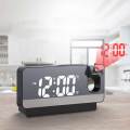 Multi-function Projection Electronic Clock Luminous Silent Alarm Clock Student Bedside Table Clock Home Desktop Decoration. 