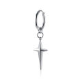Vnox Basic Cross Stars Dangle Earrings for Men Women Stainless Steel Metal Ear Spring New  Boys Girls Jewelry. 