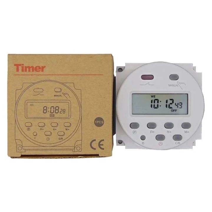 220V CN101A Digital LCD Power Timer Programmable Time Switch Relay ...