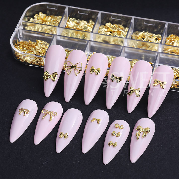 12Grids%20Metal%20Bow%20Nail%20Art%20Charm%20Gold%203D%20Bowknot%20Ribbon%20Nail%20Decoration%20Parts%20DIY%20Elegant%20Metallic%20Manicure%20Accessories%20Tools%20-%20Image%205