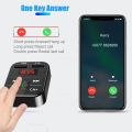 FM Transmitter Bluetooth Car 3.1A Dual USB Port+Type-C Wireless Call Handsfree Aux Modulator ﻿ Audio Radio Charge MP3 Playe A1W8. 