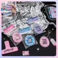 Sweet Y2K Style 1 Inch Photo Card Holder Vintage Tamagotchi ID Family Picture Cover Case Girls  Toy Figure Accessory. 