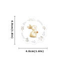 Etori Life 46pcs Cute Cartoon Animals, Forest Lively Rabbits Pattern Student DIY Cups,Scrapbooks,Laptops Decoration Stickers. 