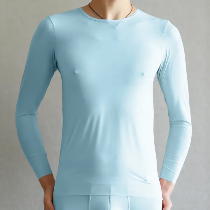 Men%20Thermal%20Underwear%20Tops%20Silk%20Quick%20Drying%20Underwear%20Long%20Sleeve%20T-shirts%20Undershirts%20Breathable%20Slip%20Sleepwear%20-%20Image%203