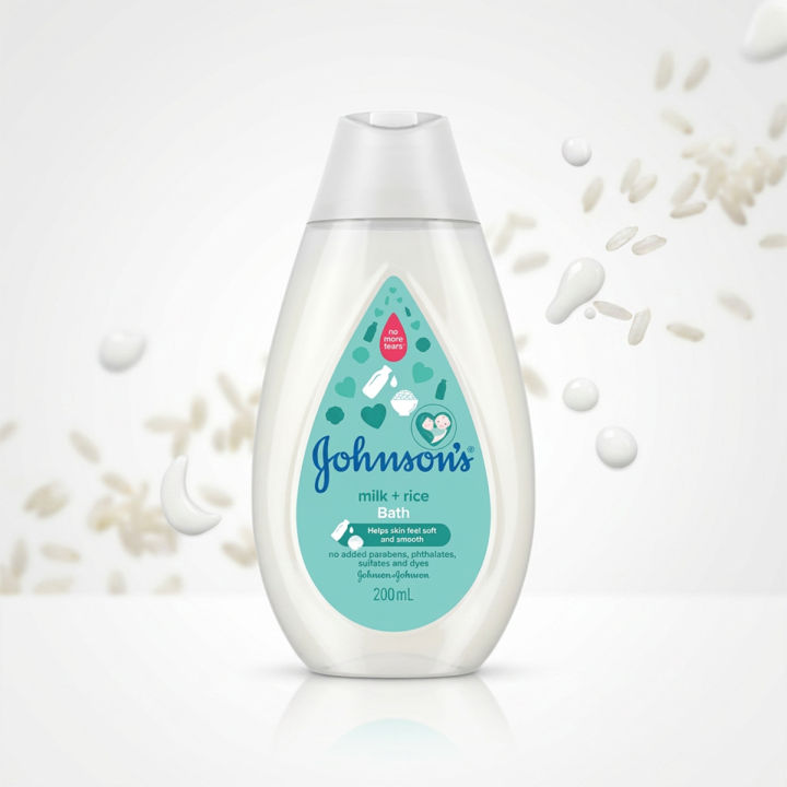 Johnsons Baby Bath Milk + Rice 200ml