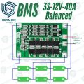 BMS 3S 40A 12.6V Balanced 18650 Li-ion Lithium Battery Charging BMS Board Balanced Charging Module. 