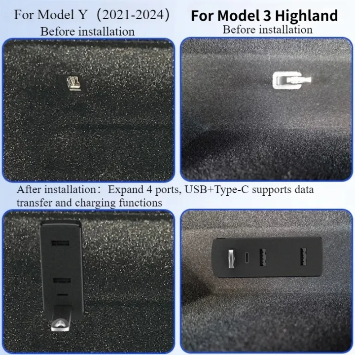Glove%20Box%20Expansion%20Dock%20for%20Tesla%20Model%20Y/3+%20USB%20Hub%204-in-1%20Fast%20Charging%20Upgrade%20Data%20Transfer%20Adapter%20Docking%20Station%202026%20-%20Image%206
