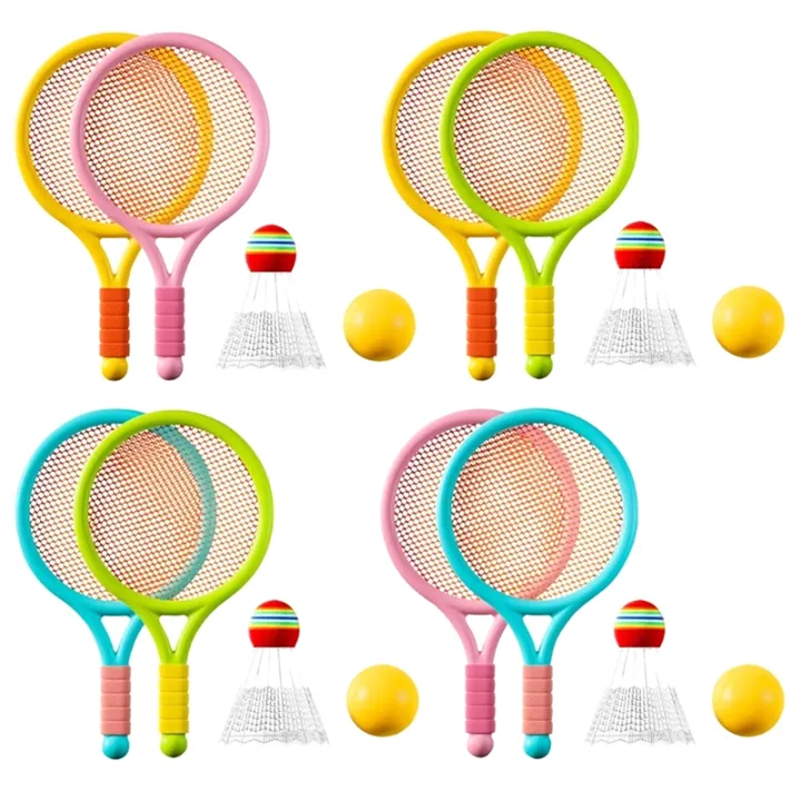 Kids Toy Racket Kids Badminton Rackets Set Lightweight Children Tennis Badminton Toy ...