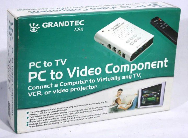 Grandtec PC to TV / PC TO Video Component System Projector with Remote GXP-2000