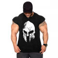Men's summer fashion trend fitness sleeveless gym running shirt sports single muscle casual fitness clothing. 