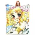 Candy Candy Manga Fleece Blankets Drama Adventure Custom Throw Blankets for Sofa Bedding Lounge. 
