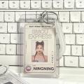 Acrylic  Photo Card Holder Anti-lost Keychain 3 Inch INS White Idol Protective Case Bag Bus Cards Sleeves Supplis. 