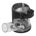 Trimming Machine Base Adjustable Aluminum Alloy Plunge Router Base with Dust Collection Cover. 