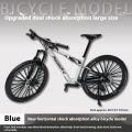 1：8  Front And Rear Double Suspension Simulation Alloy Mountain Bike Soft Tail Deceleration Bike Mini Bike Toy Ornament Mold ﻿ ﻿. 