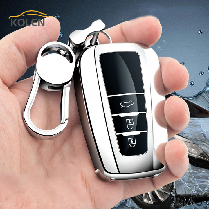 Soft TPU Car Remote Key Case Cover Shell Fob For Toyota Prius CHR C-HR Camry Corolla RAV4 Avalon Land Cruiser Prodo Accessories