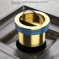 Floor Drain Core, All Copper, Odor Proof Core, Drain Guard Sewer Backflow Preventer, Deodorization Drain Plug Hair Stopper, Hair. 