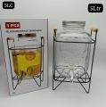 Glass Beverage Dispenser 5ltr With Tap. 