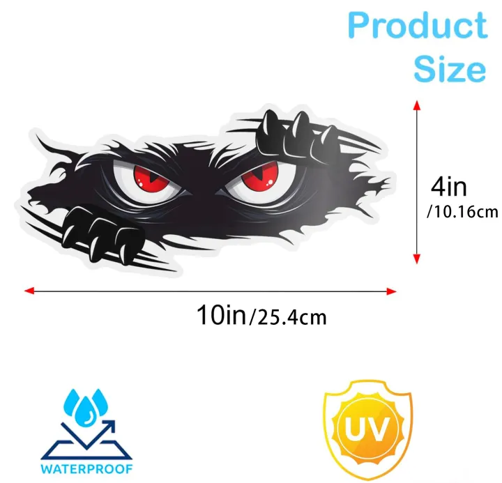 3Pcs%20Funny%20Monster%20Sticker%20Waterproof%203D%20vinyl%20self%20adhesive%20funny%20anime%20cute%20Auto%20Peeking%20Monster%20car%20stickers%20-%20Image%205