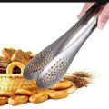 Heavy Duty Food tong Kitchen tong Portable Stainless Steel Fruit Steak Food Clip Barbecue BBQ Tongs. 