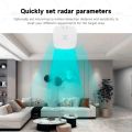 Wifi/Zigbee 24G mmWave Radar Human Presence Sensor Static Motion Detector With Light Distance Detection For Smart Life Tuya APP. 