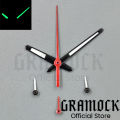 GRAMOCK Black Red Orange Silver Watch Hand Green Luminous 6PCS Per Set Fit VK63 Quartz Movement Modified Replacement Watch Parts. 