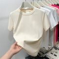2026 Plus Size Summer T Shirts For Women High Quality Solid Casual Female Korean Streetwear Unisex Basic Solid Young Cool Tops. 