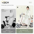 Fashion Women Transparent Eva Plastic Man Raincoat Travel Waterproof Rainwear Adult Can Hold Backpack Rain Coat. 