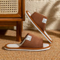 Slippers for Men,Non-Slip Soft-Soled Indoor House Slippers for Spring&Summer, All-Season Linen Home Comfortable Slippers.